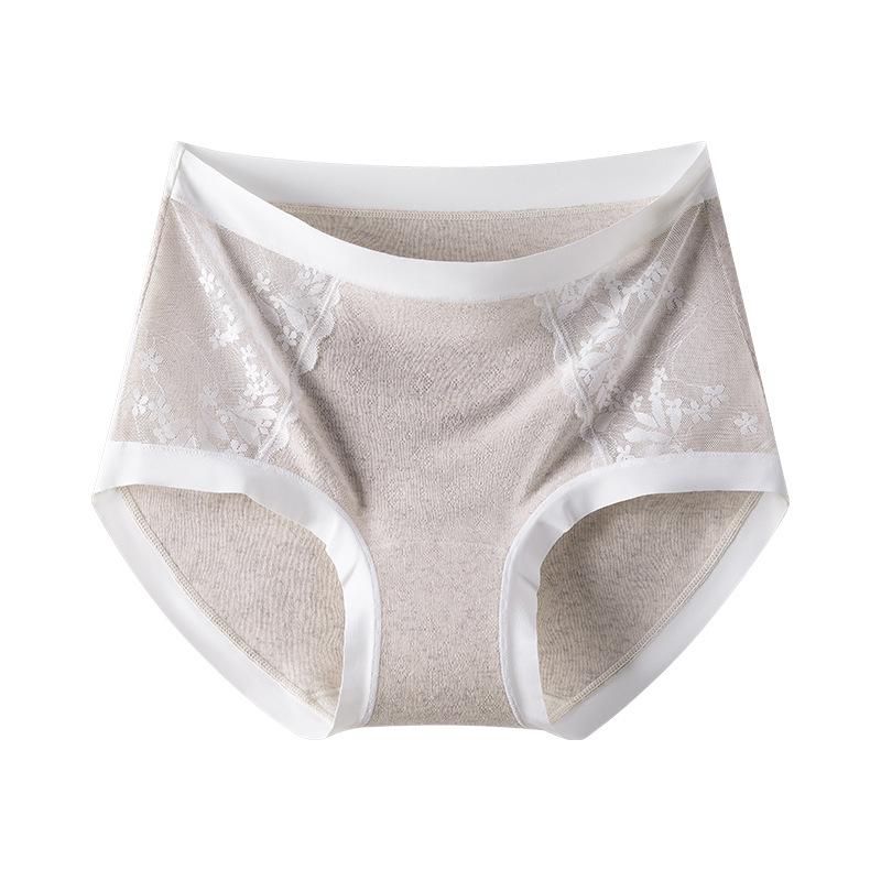 

Female Spring and Autumn Pure Lace Pure Cotton 10A Antibacterial Underwear XXL