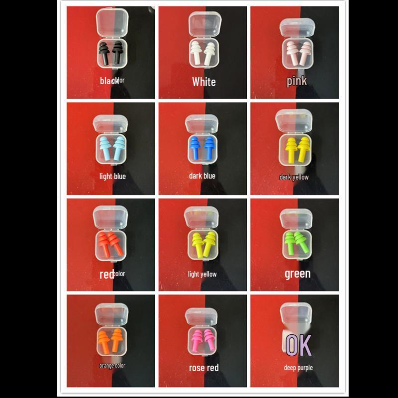 Silicone Christmas Tree Earplugs for Noise Reduction - Adult Soundproof Protection for Sleeping and Safety.