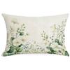 New Linen Plant Flower Waist Pillow Case Living Room Sofa Cushion Cover Home Bedroom Pillow Case