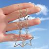 Handmade Silver Star Pendant Earrings