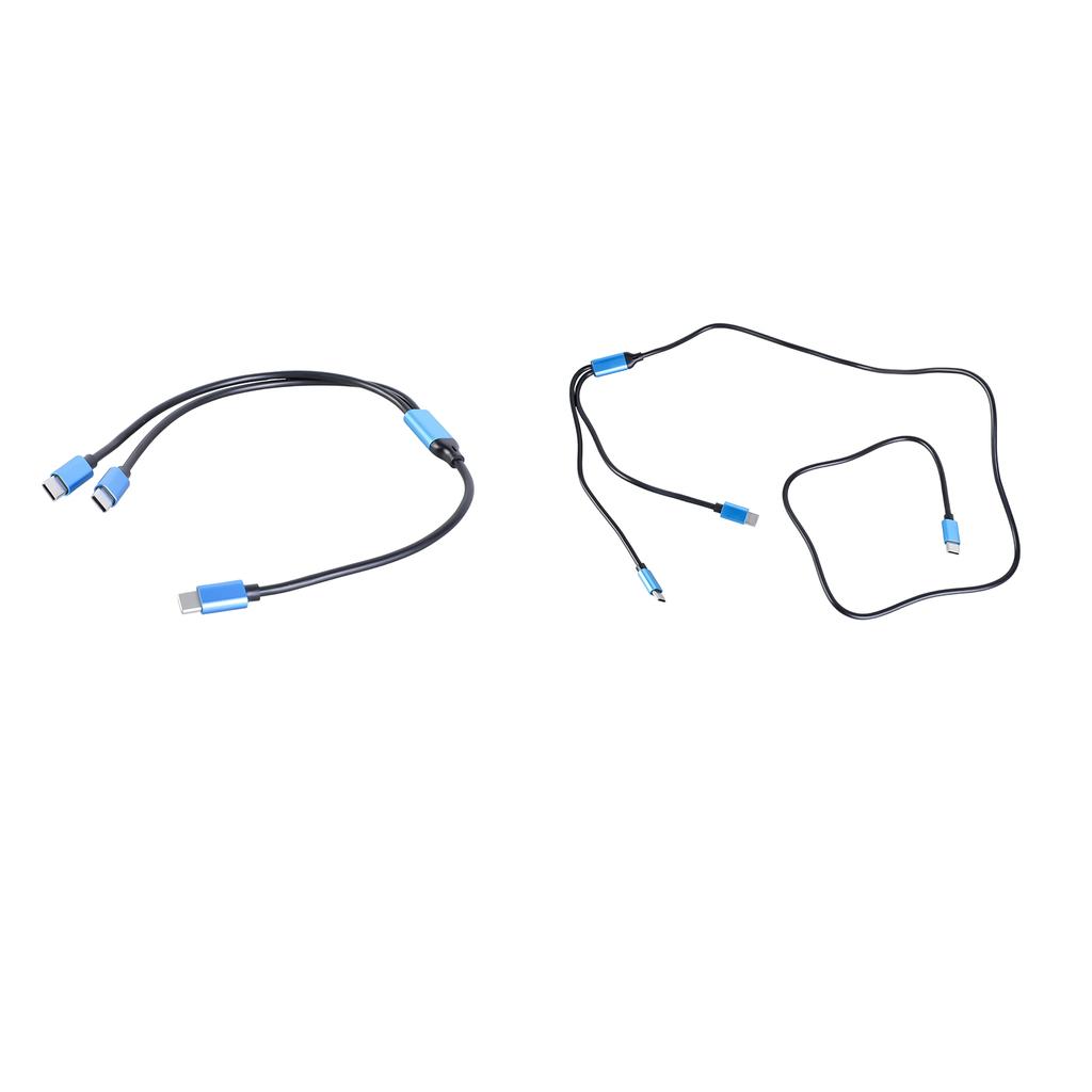 Double Type C Splitter Cable USB C To Type C Extension For Charging Two Devices Simultaneously With One Data Port