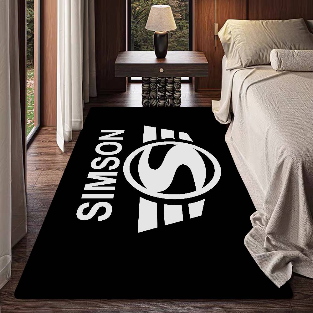 S-SimsonS LOGO Bath Mat Kids Room Bedroom Decoration Balcony Anti-Slip Doormat Living Room Alfombra