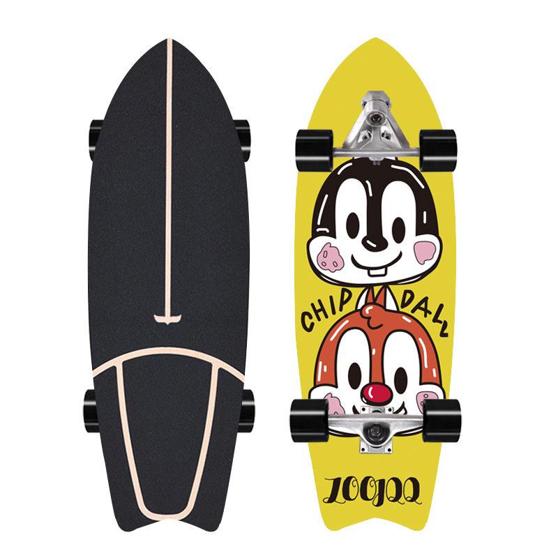 

32-дюймовая доска для серфинга с педалями ласточкин хвост Land CX7 Bridge Brush Street для начинающих, имитация серфинга, лыжная тренировочная доска