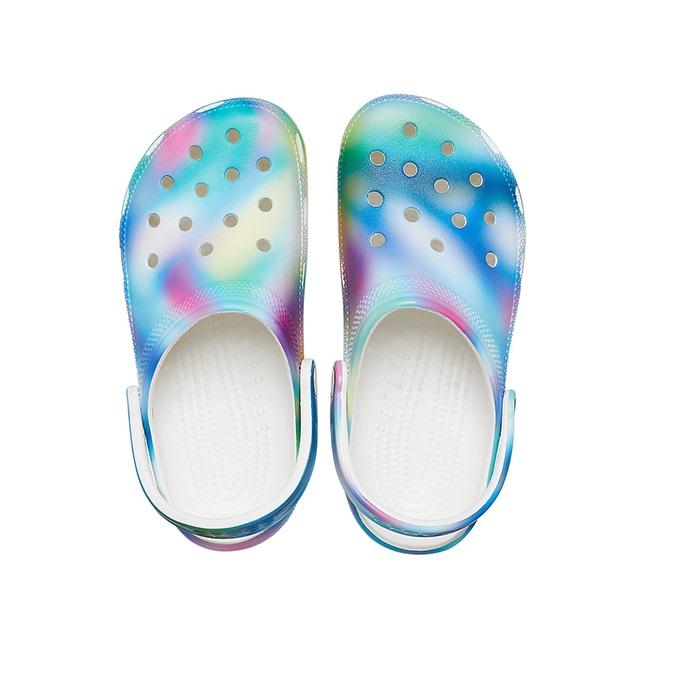 Crocs Beach Classic Clog EVA Colorful Crocs Sandals Unisex Multi Color White