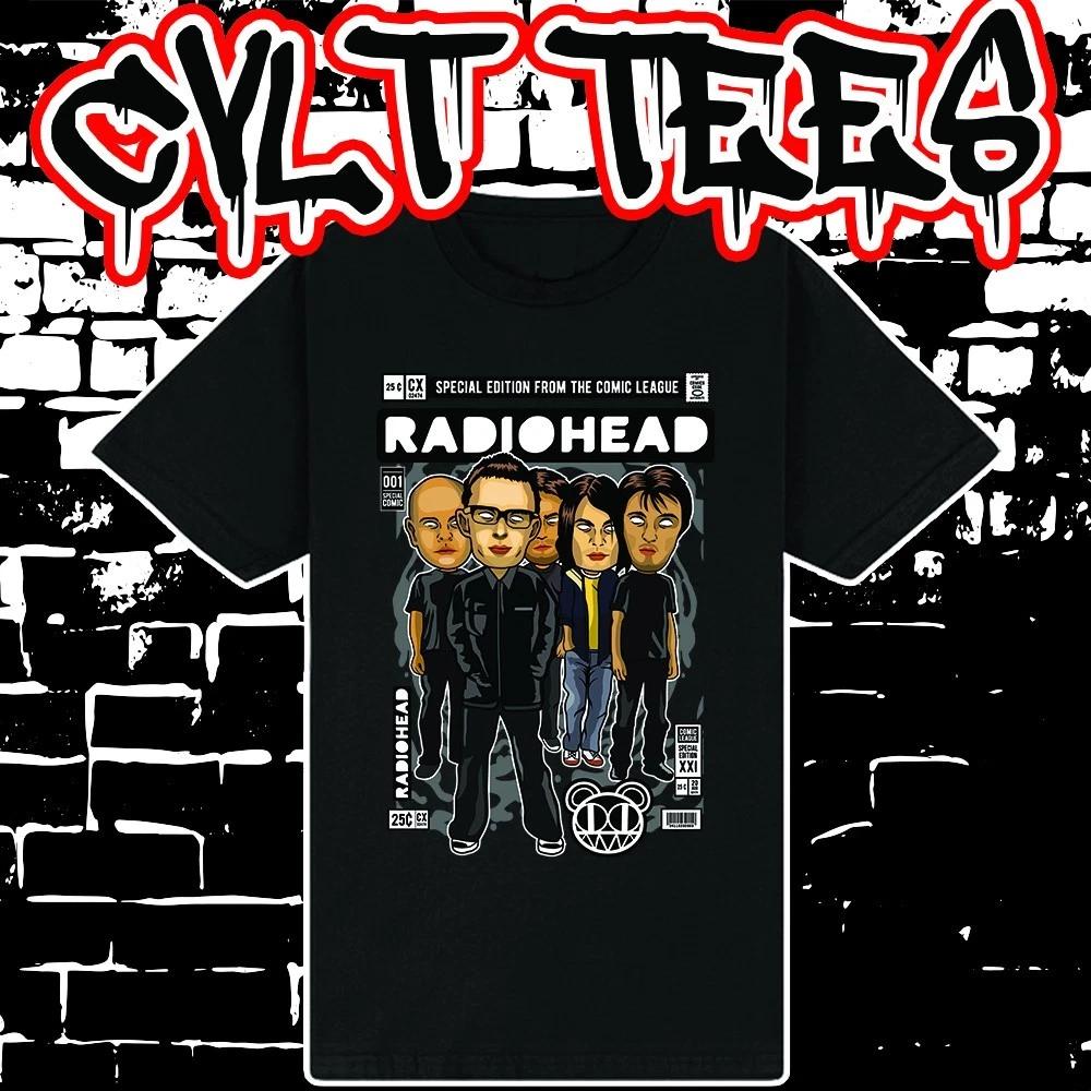 Men s and Women s T-shirts Radiohead Comic Book Cover style Tee ~ 100% Cotton XXXL