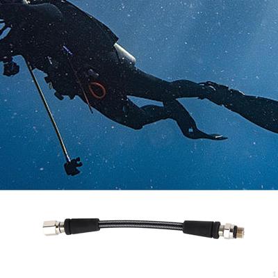 Wąż wysokociśnieniowy regulatora do nurkowania Włókno węglowe Pleciony Przenośny Bezpieczny Elastyczny do Scuba