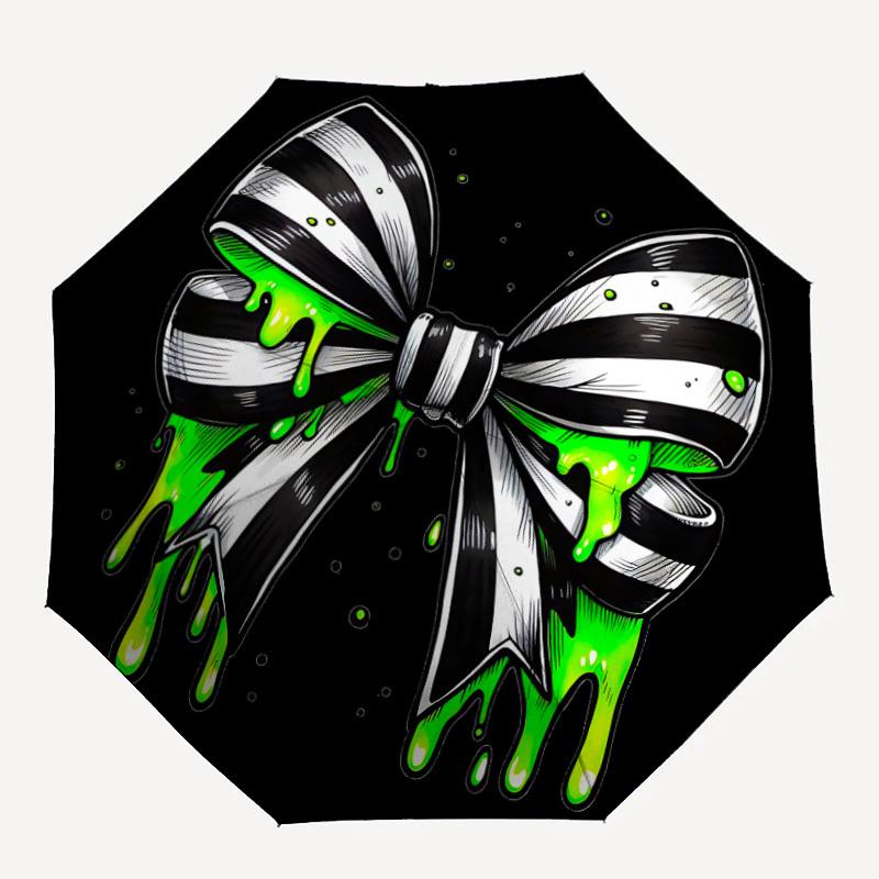 1pc Glow Neon Automatic Open/Close Umbrella Compact Folding Umbrella, All-Season Portable Umbrella for Women/Men332