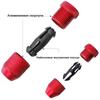 B97A-Adjustable Aluminum Drill Stop Set 2Pcs Inner Diameter Depth Control Precise Drilling Tool For Woodworking Metalworking