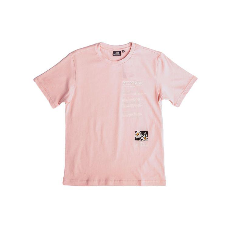 

Футболка унисекс с короткими рукавами и принтом ромашки New Balance, розовые NEA38023-DPK