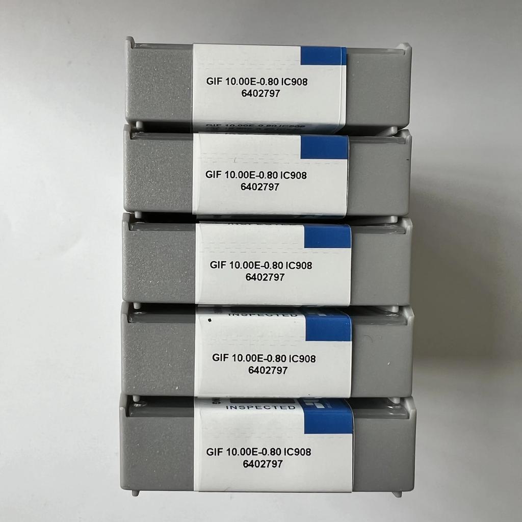 GIF10.00E-0.80 IC908 /Industrial indexable carbide inserts 10 Pcs