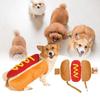 Entzückende Baumwoll-Hotdog-Haustierkleidung für kleine Hunde und Katzen. Perfekt für festliche Feiern.