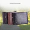 Simple Men's PV Leather Short Wallet - Lightweight and Portable Cardholder - Combined Pocket for Change and Business Cards