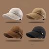 Spring Seasonal Wool Hat For Women With Overlarge Head Circumference And Sunproof Style