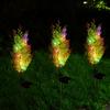 Solar Cypress Tree Stake Lights IP65 Waterproof Multicolor LED Outdoor Holiday Decor Lamp