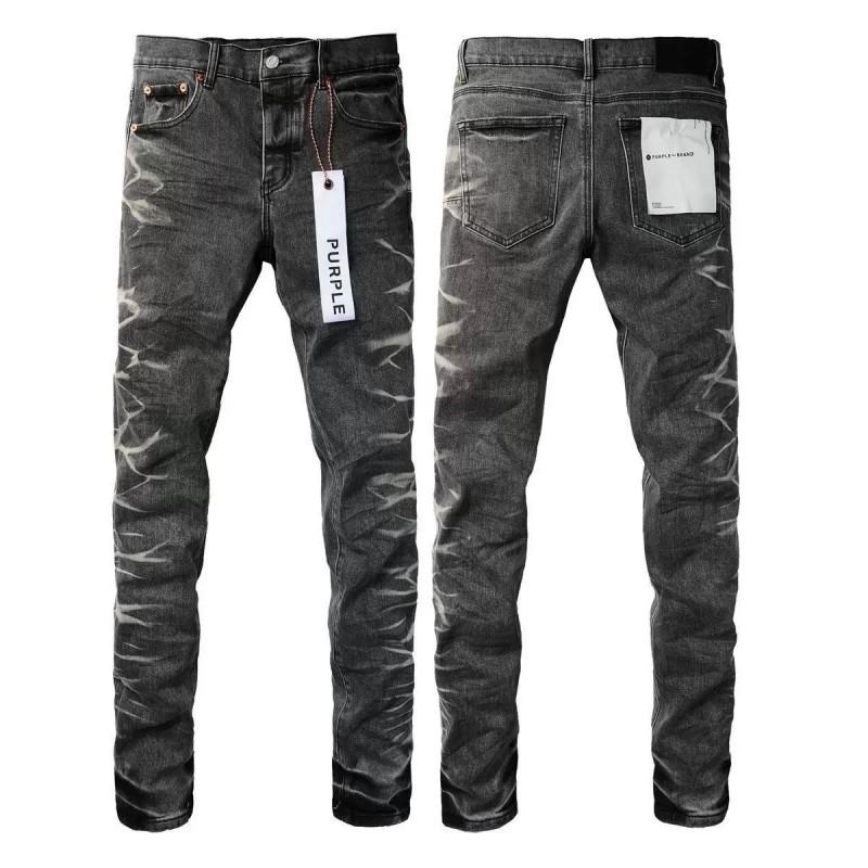 Mens Straight Fit Distressed Patchwork Denim Jeans Vintage Streetwear Style High Waist Ripped Cotton