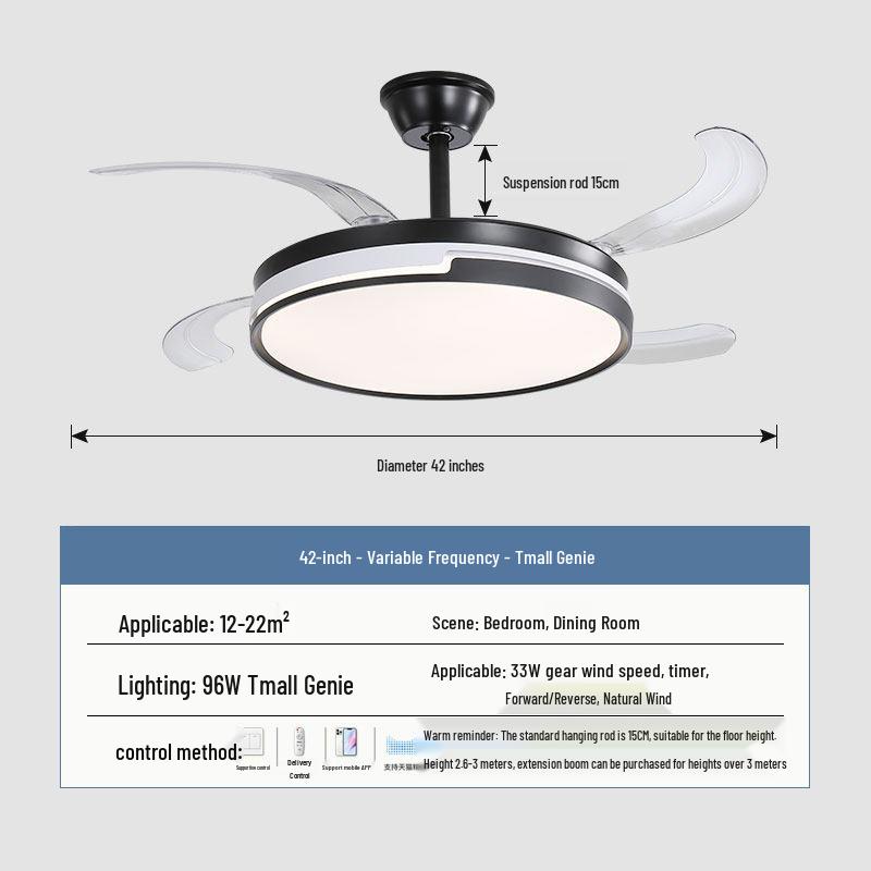 2026 New Model Flush Mount Ceiling Fan with Integrated Light for Living, Dining & Bedroom