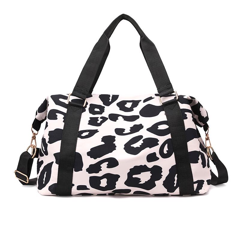 

Waterproof Oxford Cow Print Travel Gym Bag
