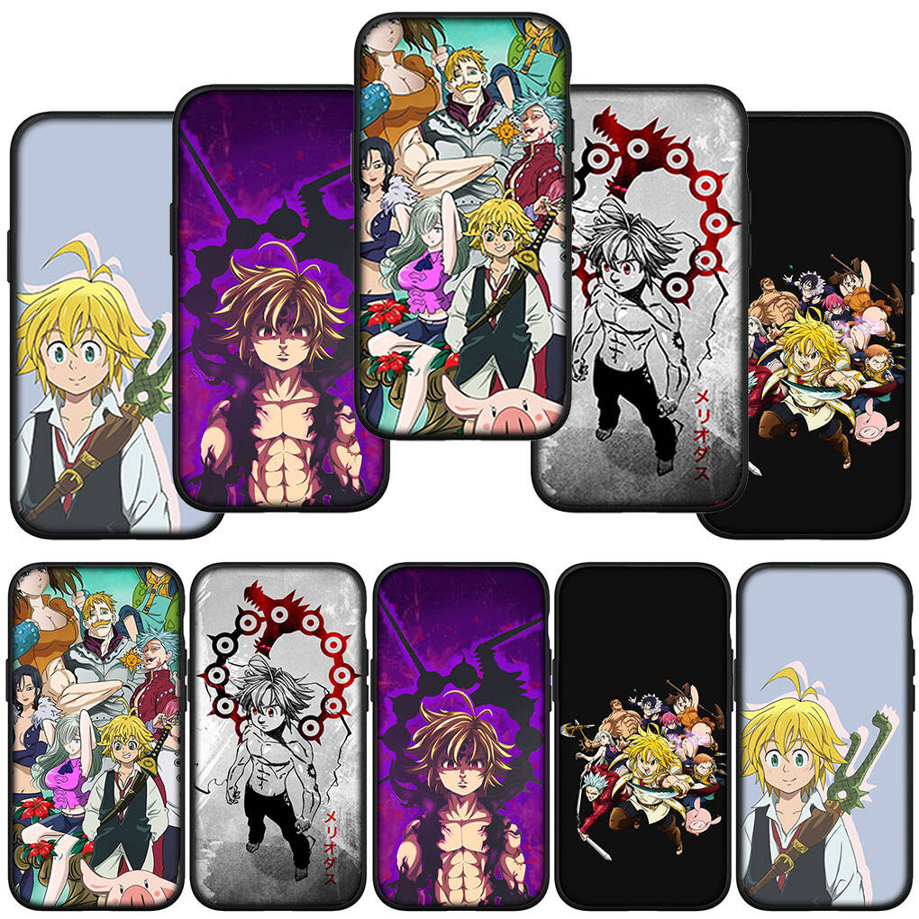 Custodia per Telefono per Samsung Galaxy S25 S23 S22 S24 Ultra FE A05 A06 A15 A16 A36 A37 A35 A54 A55 A56 A57 A25 A26 A53 Anime Sette Peccati Capitali Meliodas Copertura