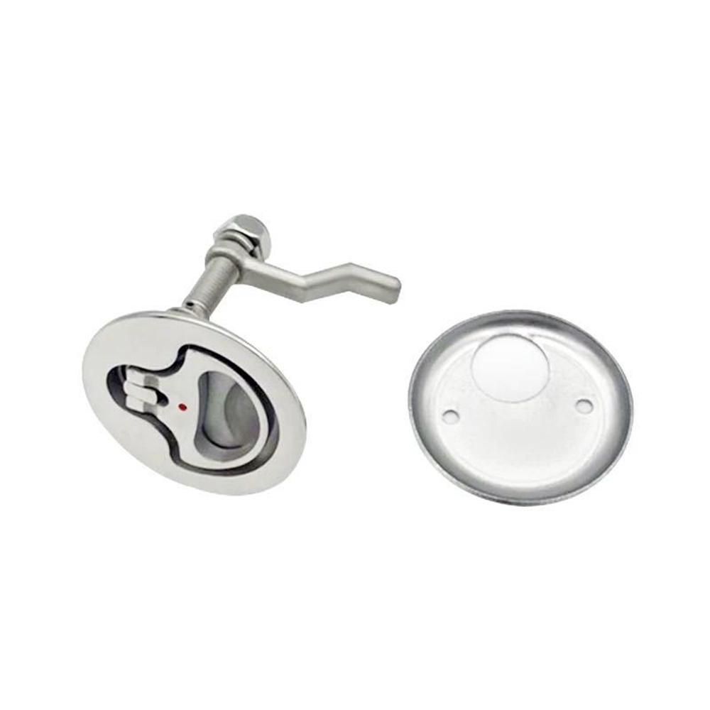 2Pcs 316 Stainless Steel Marine Boat Hatch Latch Turning Lift Handle Lock Latch