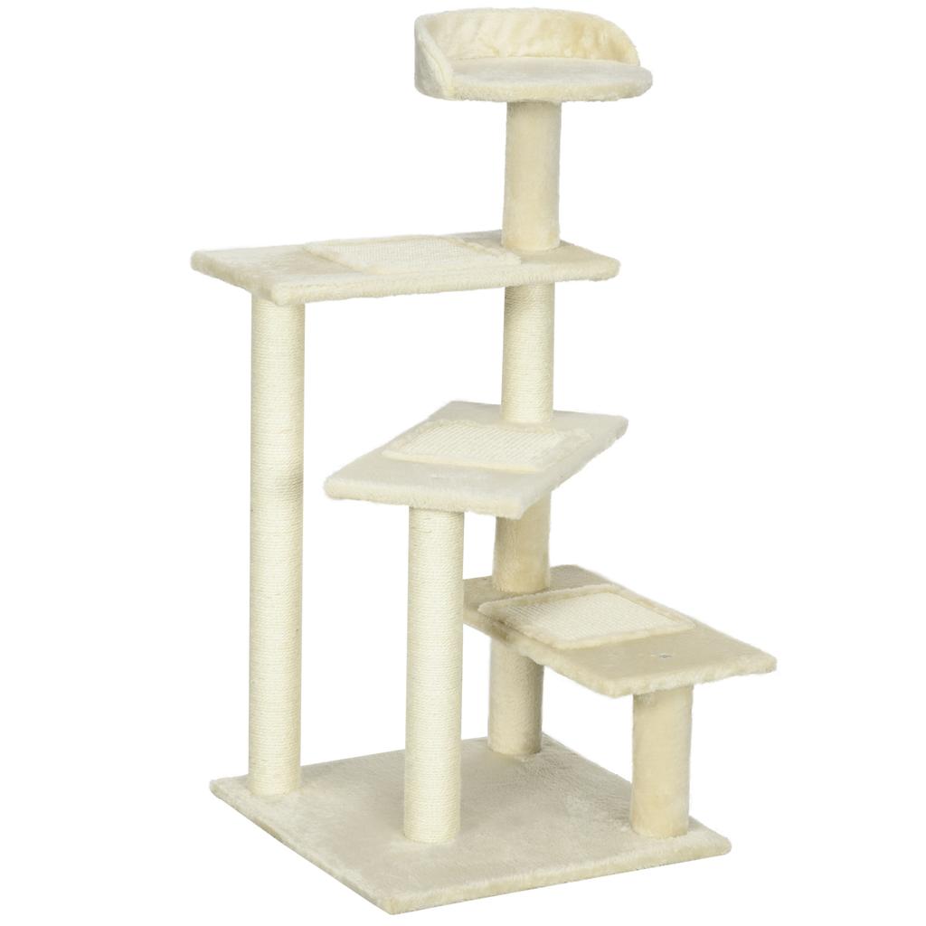 Multi-Level Cat Perch, Sisal Scratching Post, Platforms, and Kennel