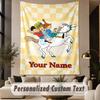 Custom Text Printed Tapestry Pippi Longstocking Pattern Large Wall Hanging Indoor Room Decor