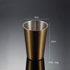 304 Stainless Steel Pint Cup Cold Drink Cup Titanium-plated Gold PVD Beer Mug Ins Industrial Wind Lid