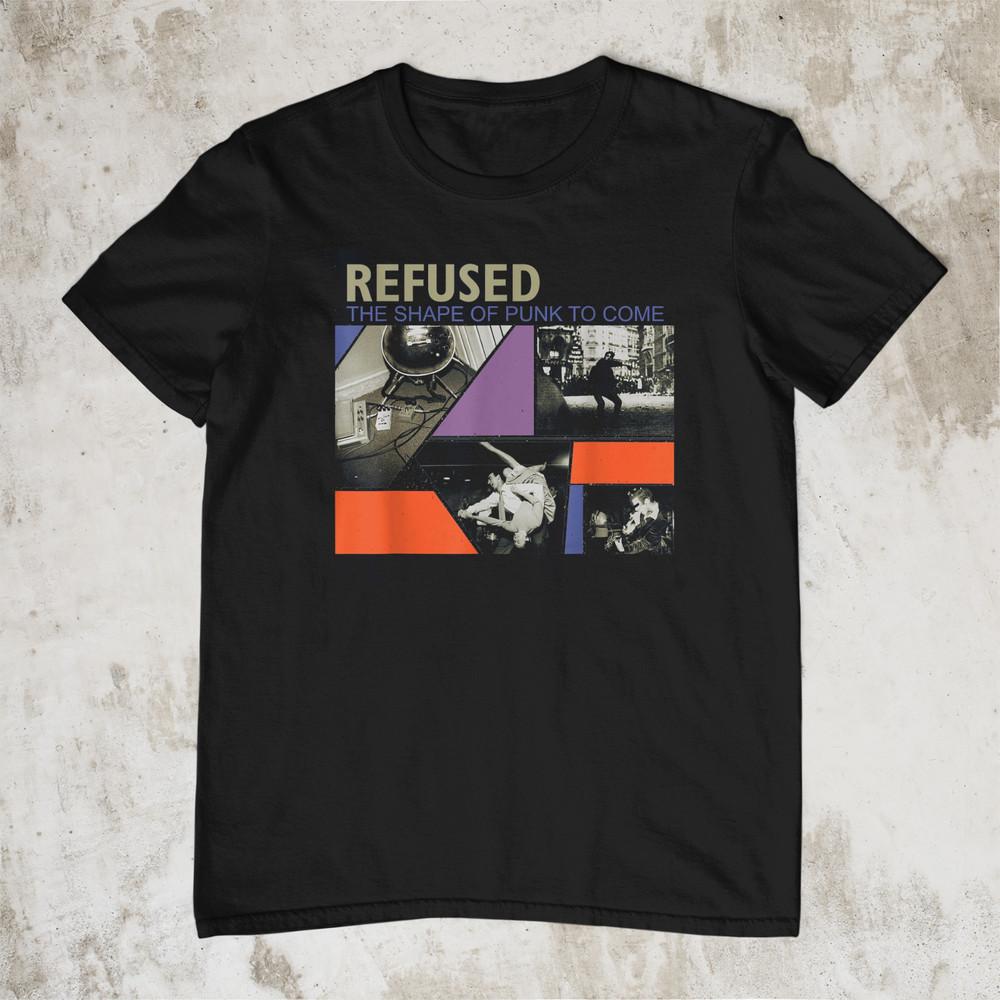 

NEW Refused - The Shape Of Punk Black All Size OM847 Unisex T-Shirt S