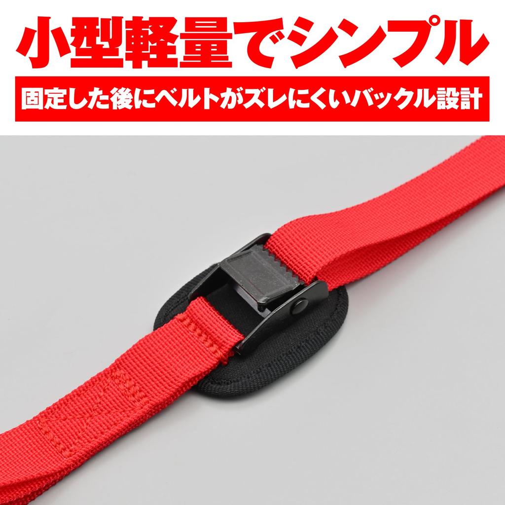 Daytona 42069 Motorcycle Lashing Belt, Set of 2, Cam Buckle Type, Load Capacity 220.5