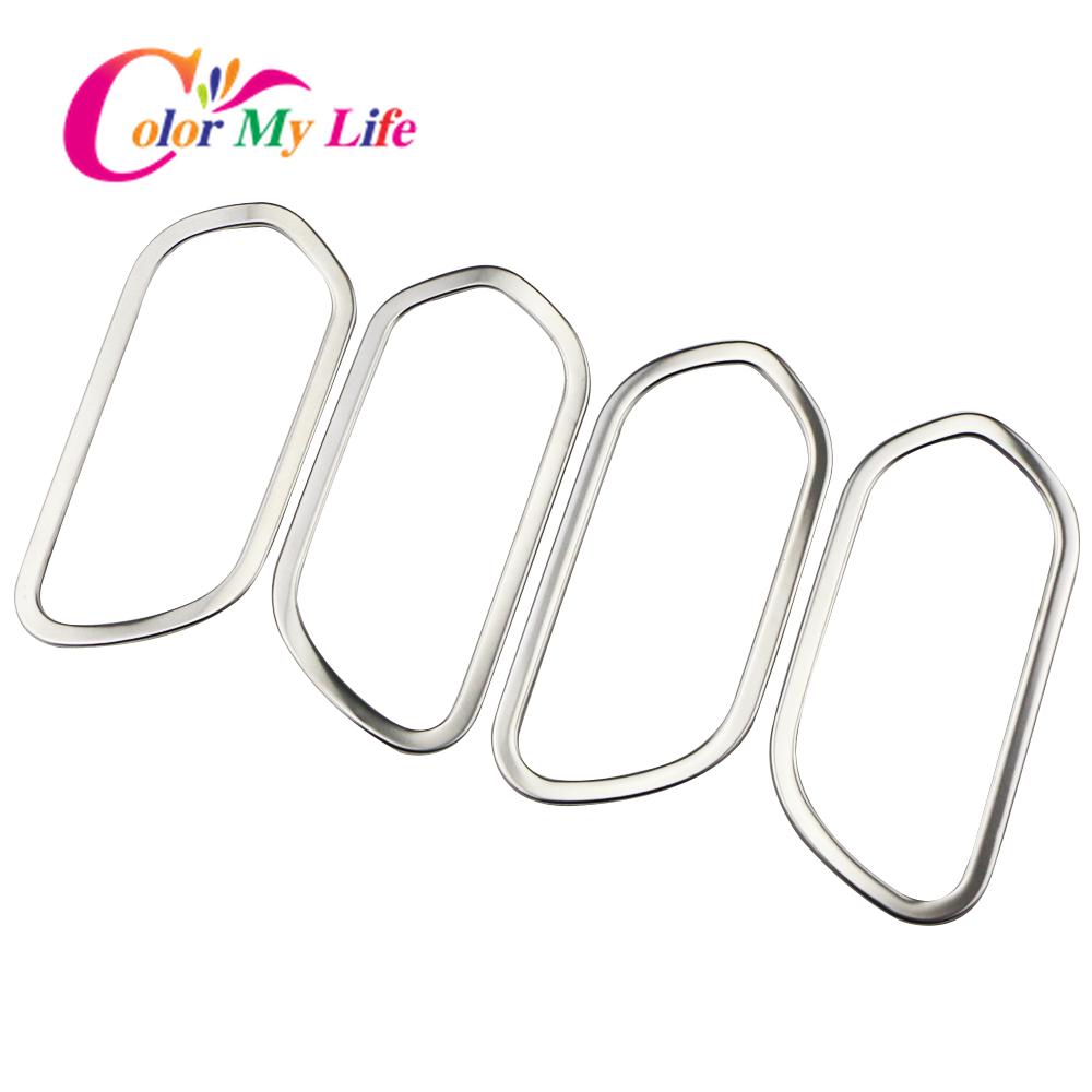 Color My Life 4 buc/set maner interior portiere cuvei garnitură cerc pentru Nissan Kicks 2017 - 2022 ușă din oțel inoxidabil