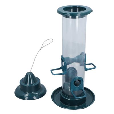 Hanging Bird Feeder Squirrel Proof Adjustable Hook Automatic Bird Feeder with 4 Perches for Outdoor
