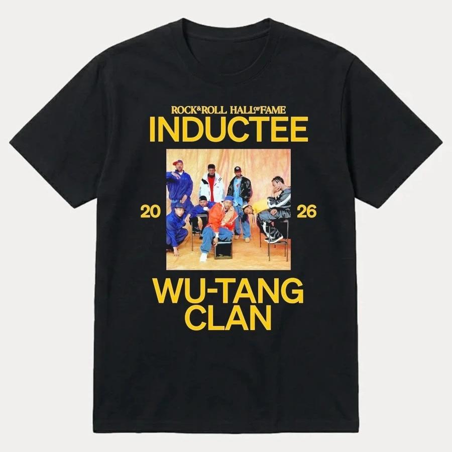 

WuTang Clan 2026 Rock Roll Hall of Fame graphic unisex 100Cotton shirt Summer fashion New Unisexs Y2k vintage hiphop Tshirt XL