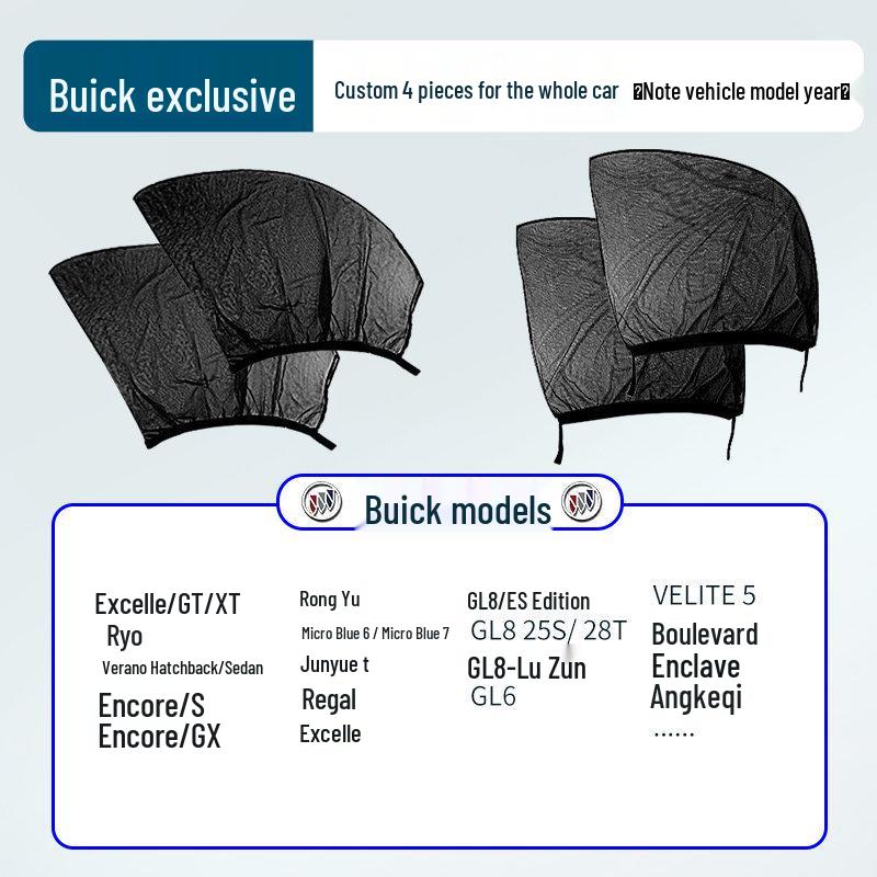 Japanese Car Window Sunshade & Mosquito Screen - Heat Insulation & Insect Protection Curtain