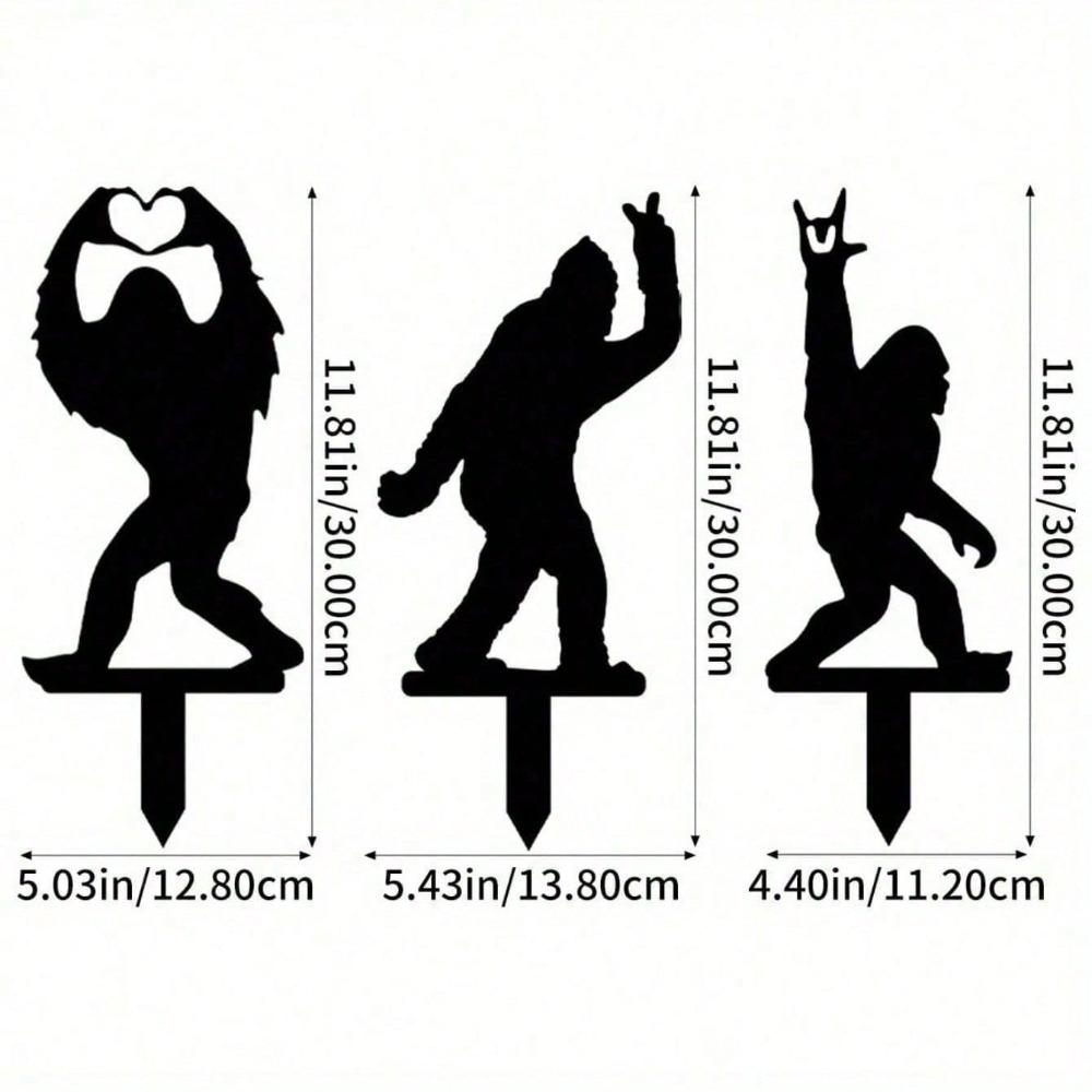 Bigfoot Sasquatch Garden Statue Outdoor Yard Lawn Art, Yeti Ornament Patio Decor Novelty Gift