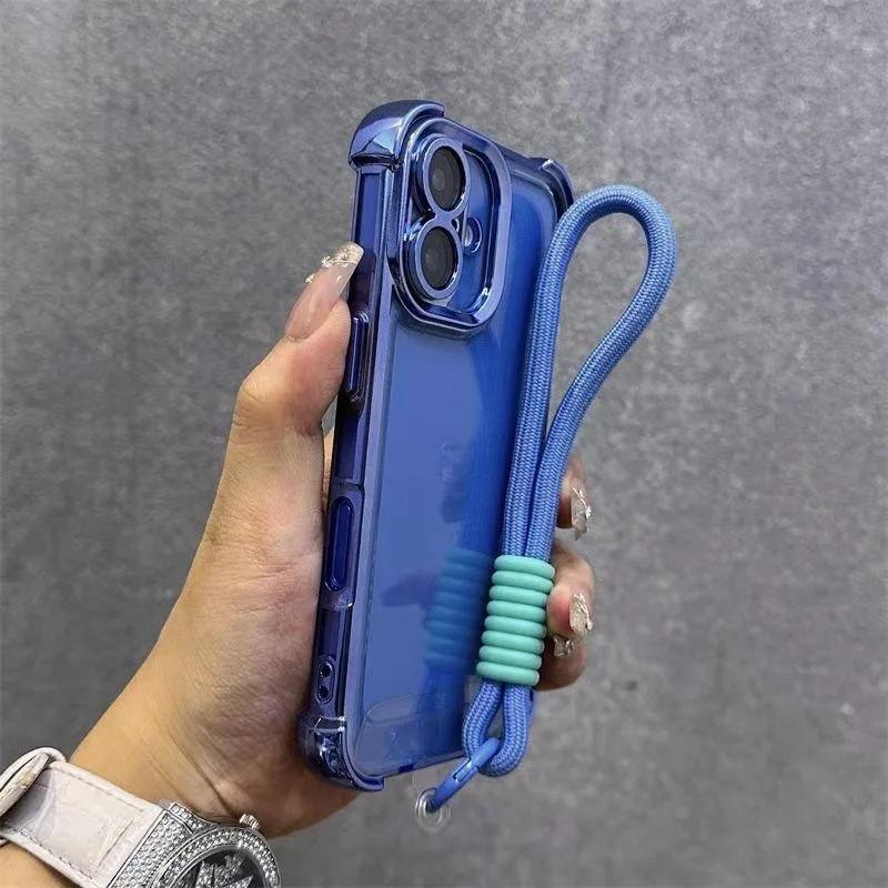 For Tecno Spark 20 Pro 20C 10C Go 1 2025 2024 2023 Pop 8 7 Pro iTEL P55 A70 A50 Plating Frame Casing With Strap Rope Soft Cover