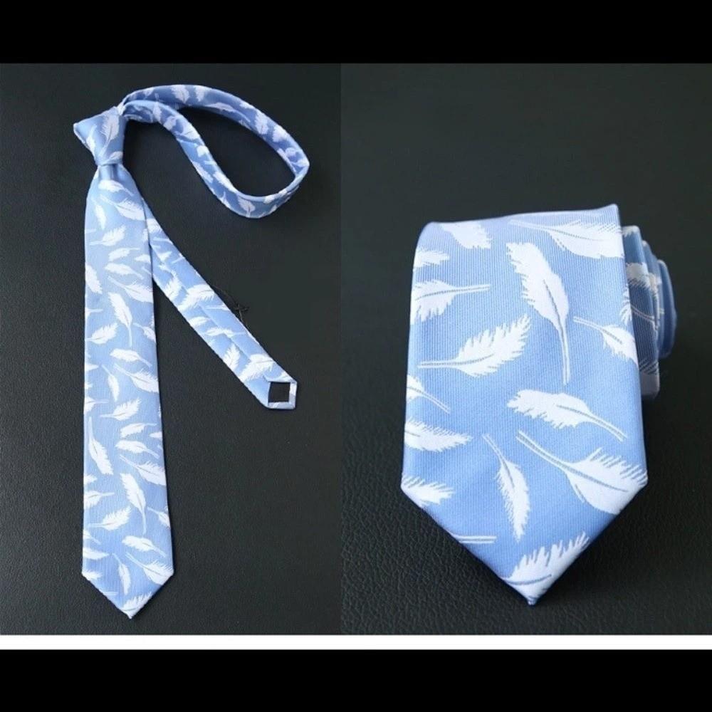 Red Blue Green Business Neckties Flower Feather Groom Cravat New Wedding Men Tie  Wedding Party