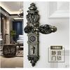 85mm All Copper Hollow Out  Mute Door Lock Indoor Wooden Door Lock Handle Lock Room Door Lock European Luxury Style Villa Lock
