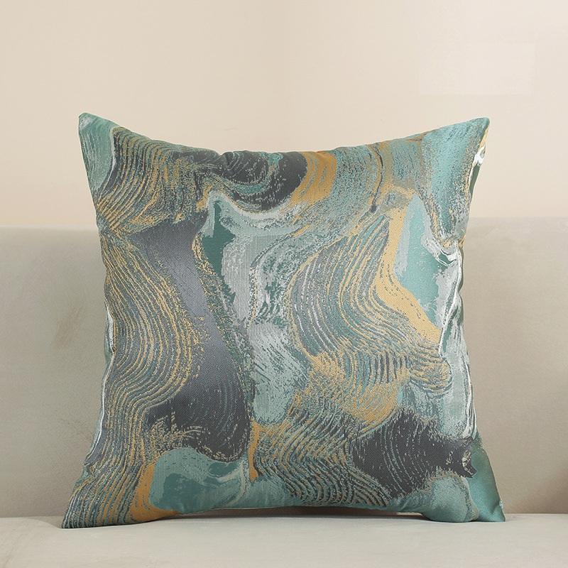 Junwell 18x18  Decoratieve Kussenhoes van Polyester met Textuur voor Sofa, Bed, Auto Gebruik Kussenhoes Huis Zachte Decoratie 45x45cm Without Core groen