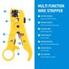 Multi Functional Wire Stripping Pliers Rotating Coaxial Cable Network Video Telephone Line Cutting Pliers
