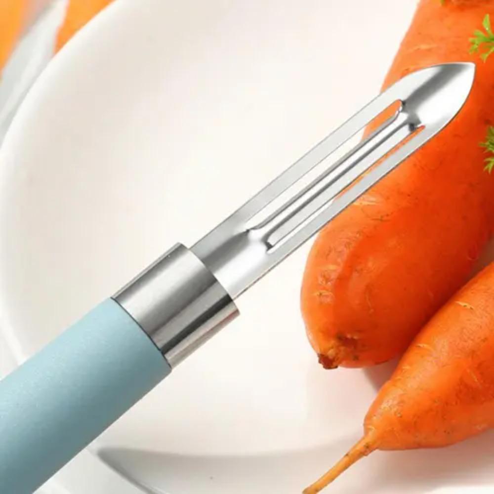 2 in 1 Vegetable Fruit Peeler with Frosted Handle Peeling Knife  Carrot
