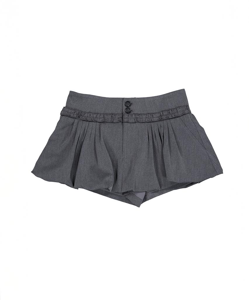 Kaindeussaipeo Frill Pumpkin Skirt Charcoal