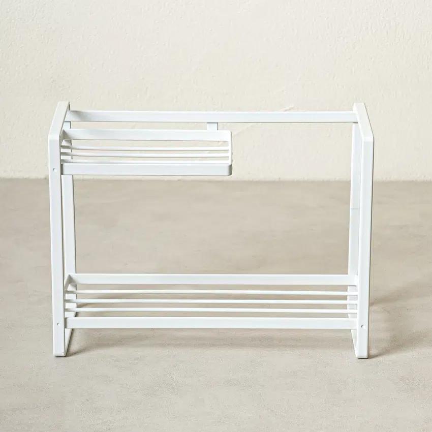 2-Tier Kitchen Shelf (22x9.5x16cm) White