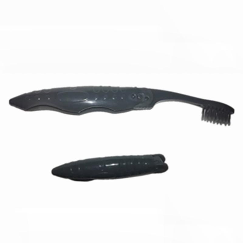 

Складная дорожная зубная щетка, полноразмерная головка, средняя жесткость щетины, микрофибра, без запаха, портативная и легкая в чистке