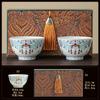 Blue and white bucket color tea cup New Chinese ceramic personal master cup Home office hospitality tea set Press hand small teacup