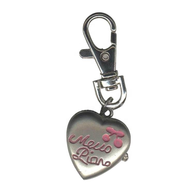 Heart Shaped Pocket Watch Key Chain Key Chain Watch Gift