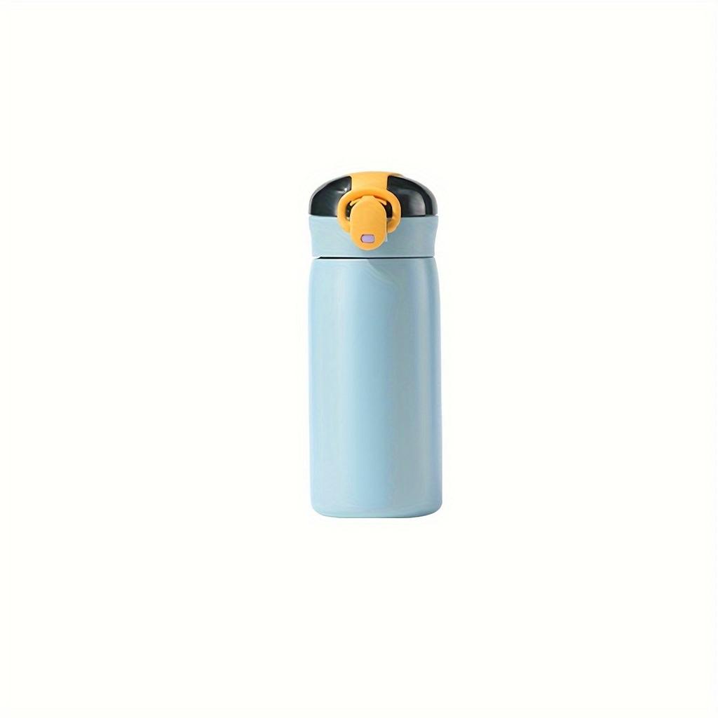 1pc 320ml/10.82oz Mini Water Bottle Vacuum Insulated Stainless Steel Water Flask With Straw Leak Proof Hot Cold Water Bottles