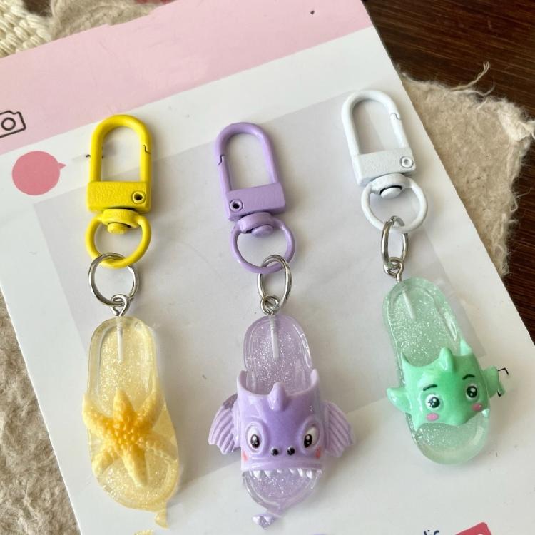 Cute Ocean Charm Animal Key Chain Key Accessory Vibrant Resin Charm Ornament For Daily Use Adults