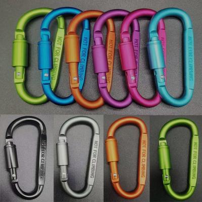 Mehrfarbiger Sport-Schlüsselanhänger Aluminiumlegierung Kletterknopf Neuer D-förmiger Karabiner Outdoor-Werkzeug