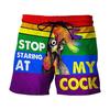 Funny Chicken Swimming Shorts 3d Printed Surfing Board Beach Shorts Men's Swim Trunks Streetwear Summer Fashion Short Pants