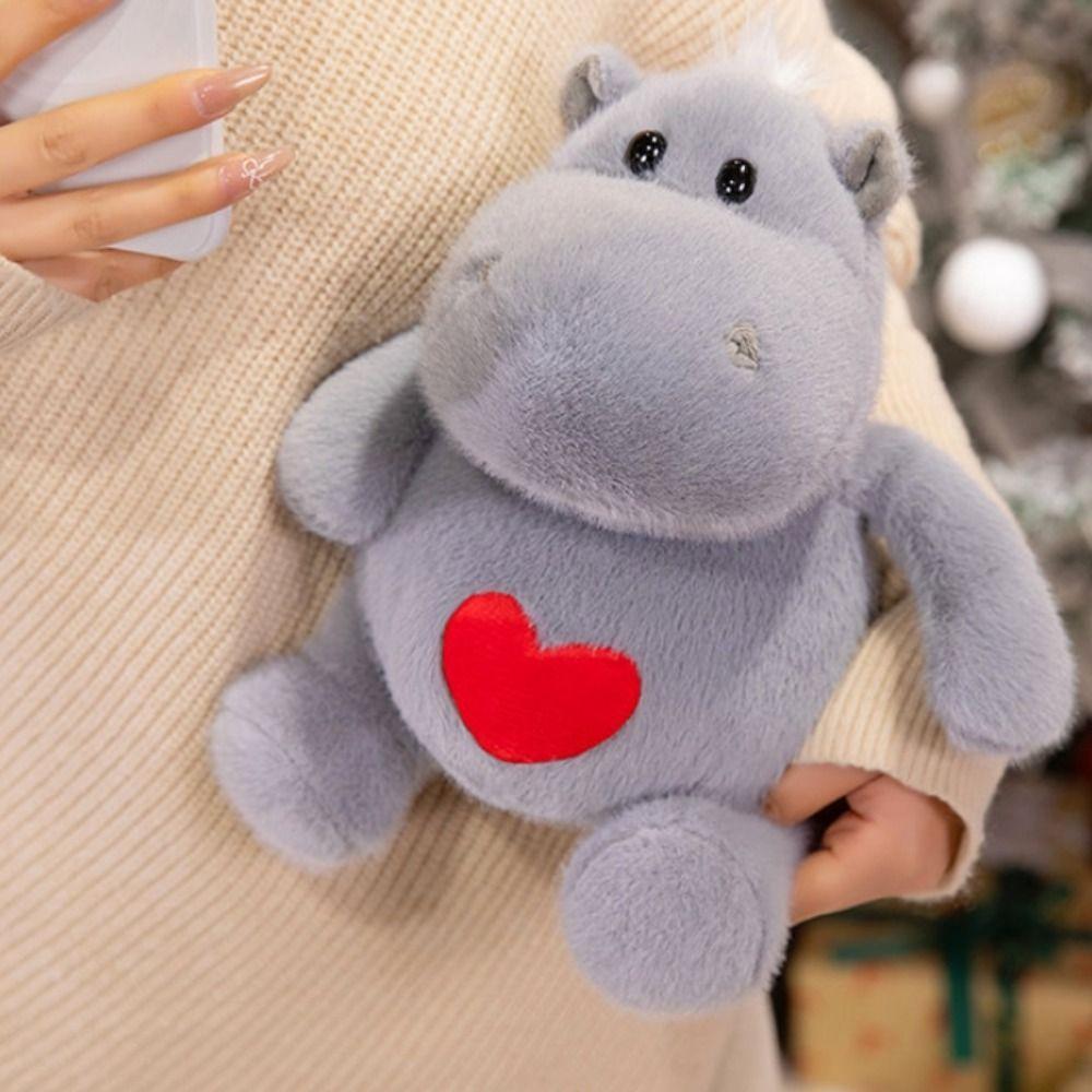Fluffy Baby Hippo Plush Doll Stuffed Hippo&Ant Plush Pillow Lilttle Ant Plush Toys Children