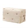 Large Capacity Makeup Organizers with Quilted Bowknot Accent and Multiple Divisions for Efficient Travel